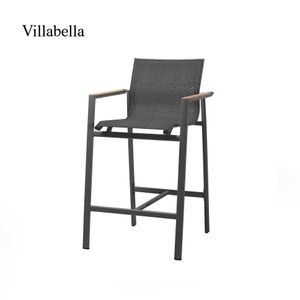 Garden Furniture Villa Apartment Projects Customized High Dining Chairs Luxury Home Bar Furniture Outdoor Bar Chairs