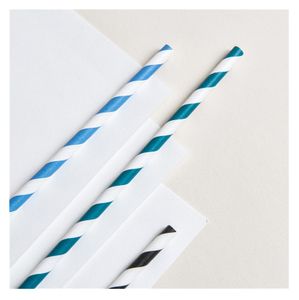 60gsm 120gsm FSC Cheap price biodegradable popular striped pattern food grade custom logo straw paper