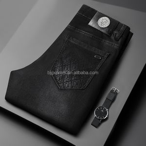 Factory Hot Selling Men's Straight Tube jeans Brand Summer Comfortable Commuting Men's Low Waist jeans