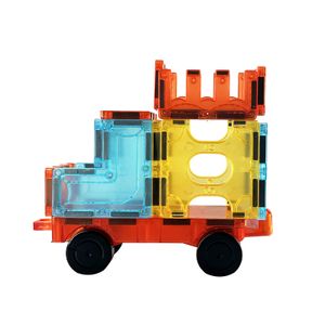 Poddypony customize 13pcs High Quality Magnetic Tiles Building Blocks Toys with Car for 3+ Year Old Boys and Girls Toys Gifts
