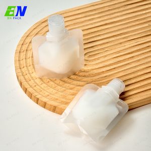 Custom printing spout pouch with flap cap portable travel pack for lotion