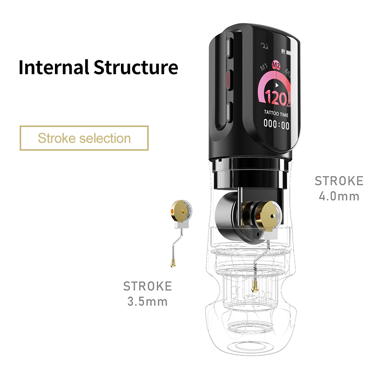 Hangzhou Chuangjie Impression Technology Co., Ltd. OG Produce Pen Gun Kit Guns Designer Bagswireless Small Cordless Professional Hard Tattoo Machine Wireless Full Complete Set