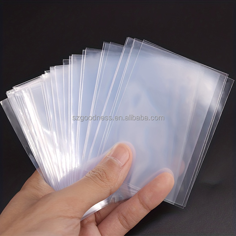 Wholesale Card Protector Sleeves Plastic Transparent Card Soft Sleeves in 100Pcs/Bag