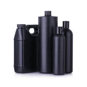 Custom Empty PCR Black 100Ml 250Ml 500Ml 1000Ml Hdpe Plastic Bottle Acetone Acrylic Liquid Monomer Chemical Bottle