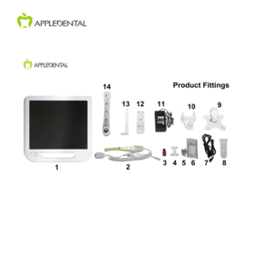 Dental camera with monitor with full set
