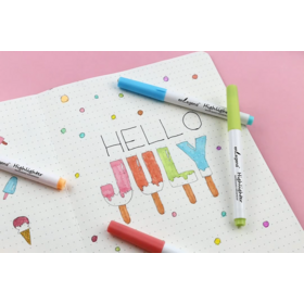 25pcs Soft Tip Cream Color Highlighter Pen Set for Art Painting and HighlightingPopular