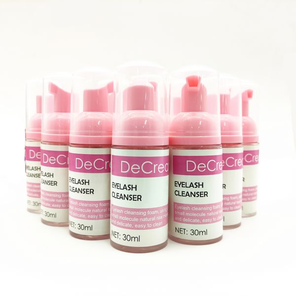 Private label lash shampoo kit eyelash extension foam cleaner mousse 60 ml lash shampoo bottle
