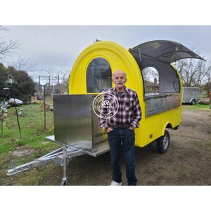 ZZKN Food Truck for fast food hot dog cart Commercial mobile trailer for espresso coffee machine food truck Sushi hot dog pizza