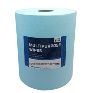 Multipurpose Cellulose Industrial Lint Free Wood Pulp Polyester Cleanroom cleaning Wipes jumbo Roll