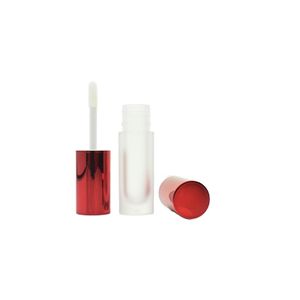 Texture circular lip enamel tube electroplated hollow tube 2.5ml cosmetic packaging material