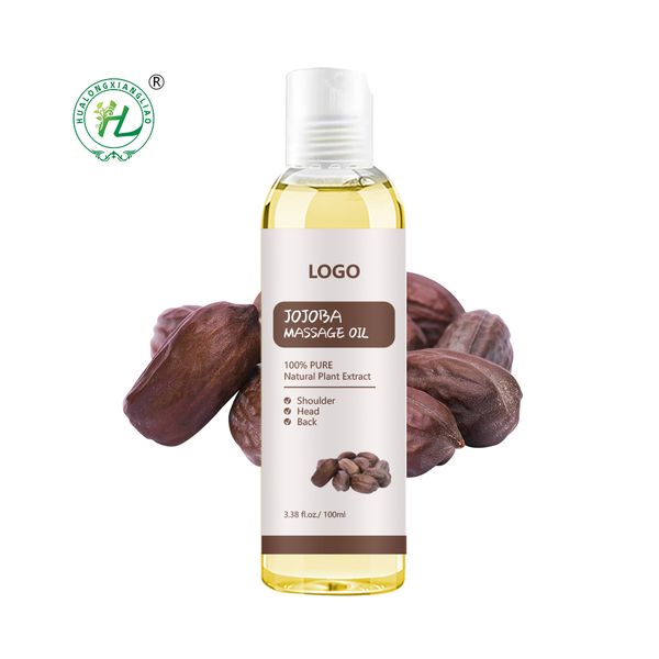 Bulk Organic Full Body Massage Oil private label Factory,100ML 100% Pure & Natural Golden Jojoba Massage Oil for Massage therapy