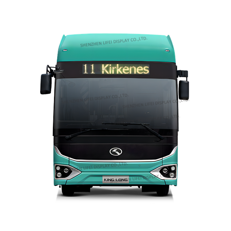 Shenzhen Lifei Display Co., Ltd. P8*10 Bus LED Display Front Rear Side Internal Message Screen Wireless Control Route Destination Board