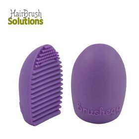 Durable Silicon Egg Shape Scrubber Board Makeup Cleaning Brush Make Up Cleaner Pad Cosmetics Washing Mat