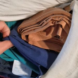 ZHAORUN Garments High Quality Woven Twill Fabric cut piece100% Cotton men's colors Cut Pieces Woven Garments Fabric