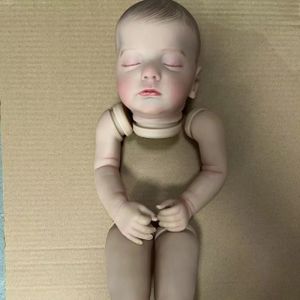 NPK 20inch Already Painted Finished Reborn Doll Alessia with Cloth Body Hand Painted with Visible Veins