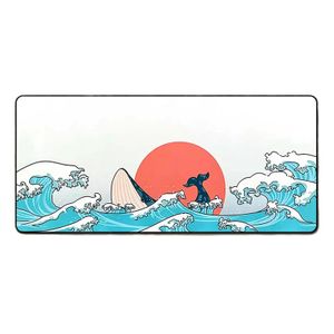 Manufacture customized large size OEM natural rubber computer gaming mouse pad keyboard study mat