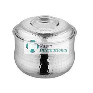 Round Shape Hammered Stainless Steel Casserole Pot Customized Size And Shape Hotpot At Best Price Unique Food Hot Pots