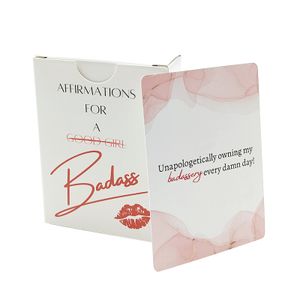 High Quty Daily Positive Affirmation Cards Game Custom Personzed Design for Gift Giving and Party Inspiration Wholesale