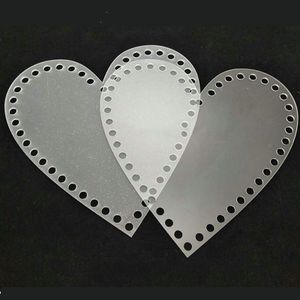 Bottom Bags for DIY Bag Weaving Supplies Craft Creation Home Decoration Heart Shape Acrylic Plastic Europe Oem CN;ZHE S-22 51g