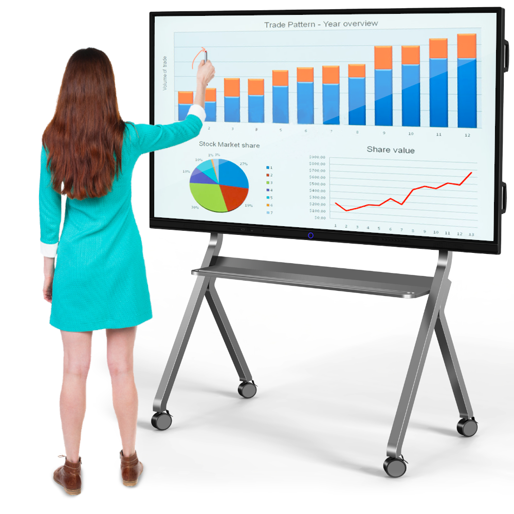 Shenzhen Linghu Technology Co., Ltd. Cheap Price OEM ODM 55 65 75 86 98 100 Inch 4k Digital Interactive Smart Board for Classroom White Board Interact Whiteboard