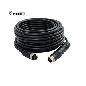 Podofo 10M/15M/20M Security Aviation 4 Pins Connector Plug Cable For Car Rear View Backup Camera Car Monitor Truck