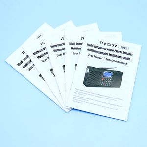 Custom Printed A4 A5 Radio Product User Manual