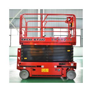 Self-Propelled Scissor Lift Tracks Hydraulic Lift Table New Condition Farm Featuring Essential Motor Engine Gear Bearing