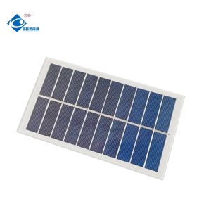 1.5W Mini Solar Panels Power Charger 5V Glass Laminated Solar Panel ZW-14280 Poly Transparent Glass Solar Panel