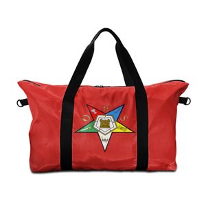 OES Sisterhood Luggage Carry Bags Custom Drop Ship Eastern Star Oxford Cloth Duffel Bag for Weekender POD Overnight Travel Bag
