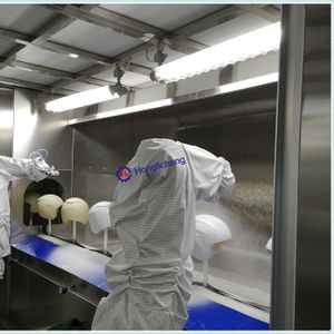 Automatic Helmet Spray Painting Coating Machine UV with Water Curtain Spray Booth and Baking Oven Robot Paint Spindle Painting