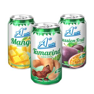 Custom Sticker Private Label Tamarind Juice Drink 330ml Can Carton Packaging Other Beverage ISO HALAL cGMP HACCP GACC FCE SID