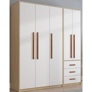 Minimalist modern high quality wooden closet modern cupboard for clothes chipboard wardrobes for bedroom furniture