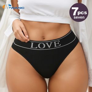 7 Color/package LOVE Letter Women's Seamless Cheeky Bikini Underwear Invisibles Briefs Bragas Sin Costuras Women's Panties