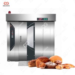 Professional Chimney Diesel Cake Ovens Bread Hot Air Rotary Bakery Oven With 32 Tray