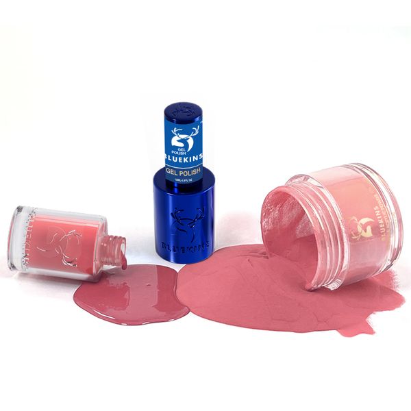 BLUEKINS Custom Private Label 2000 colors use 3 in 1 nail acrylic powder and liquid Perfect match Gel Polish