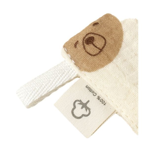High Quality Organic Cotton Baby Bib Soft Muslin Wrap with Cartoon Character Pattern for Sleep and Comfort Knitted Technique