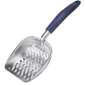 Cat Litter Scoop Aluminum Alloy Sifter Kitty Metal Scooper Deep Shovel Long Handle Poop Sifting Kitten Pooper Lifter