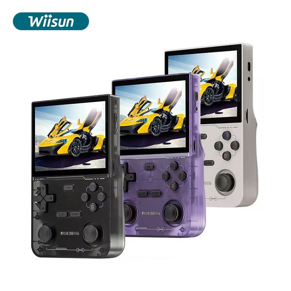jo K36 Portable Handheld Game Player 3.5 Inch HD Screen Wireless BT Classic Video Game Console Retro 1000 Games Handheld Console