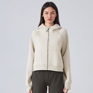 2024 lulu same design  hoodies women streetwear high quality zipper oversized pullover sweatshirt women