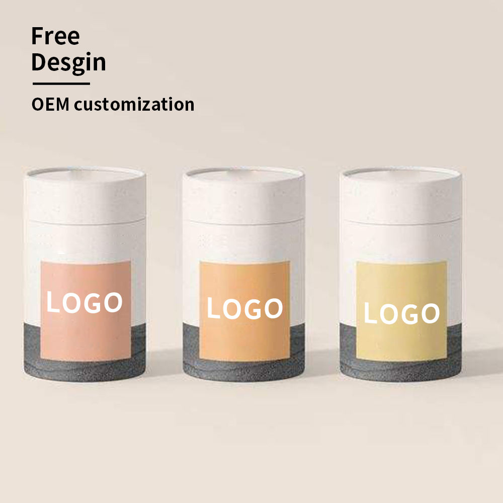 Hot luxury Printed Tea Coffee Bean Cylinder Packaging Box biodegradable packaging  Paper Tube Round Cardboard Tube Packaging