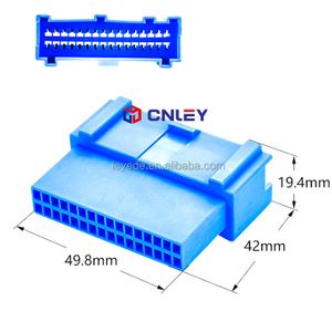 Blue 24Pin connector, automotive wiring harness terminal plug, wire to wire connector, wiring terminal sheath