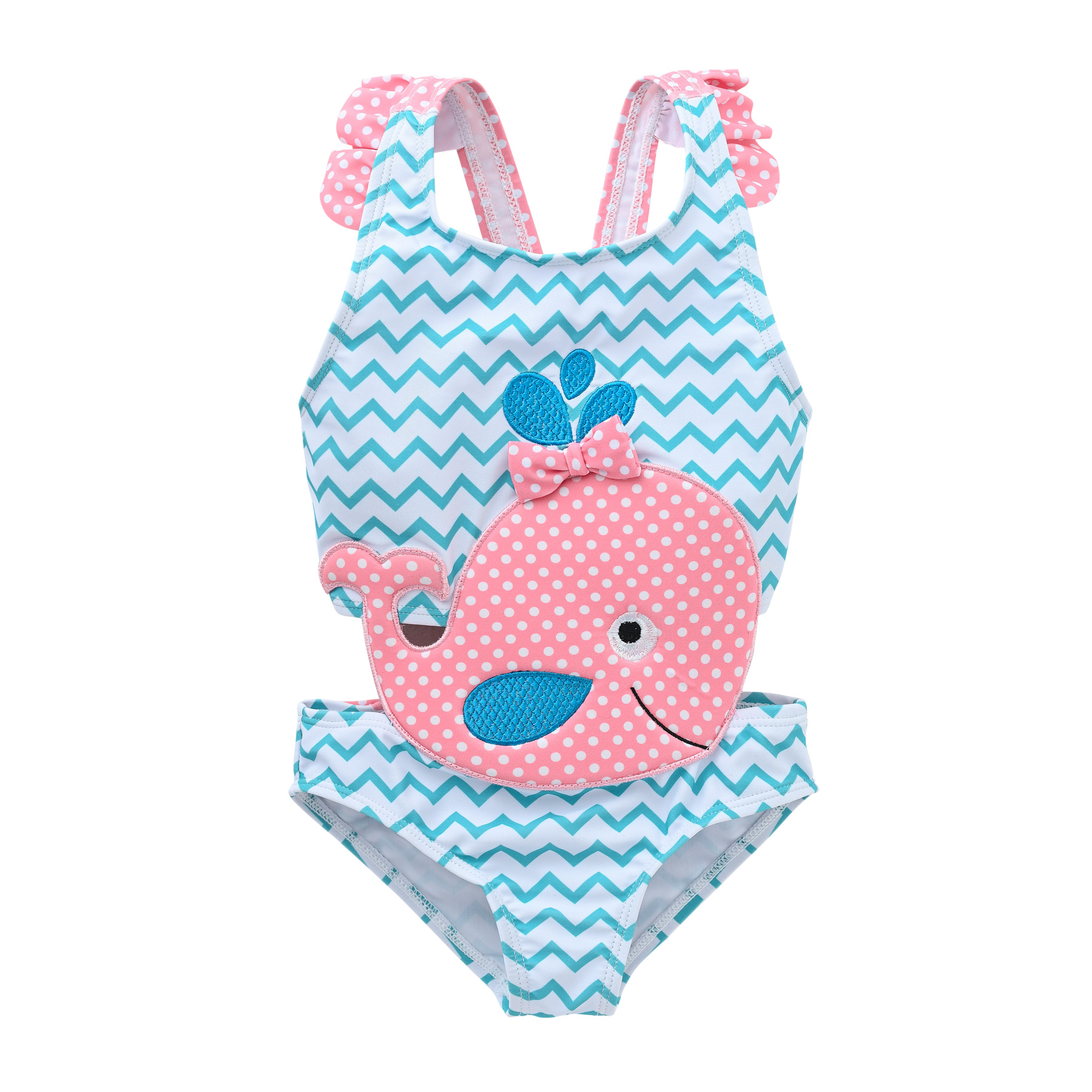 Hot Selling Kids Swimsuit Infant 12M-8T Kid Baby Girls Bikini Ruffles Swimwear One Piece Rash Guard Girls Beachwear Suit