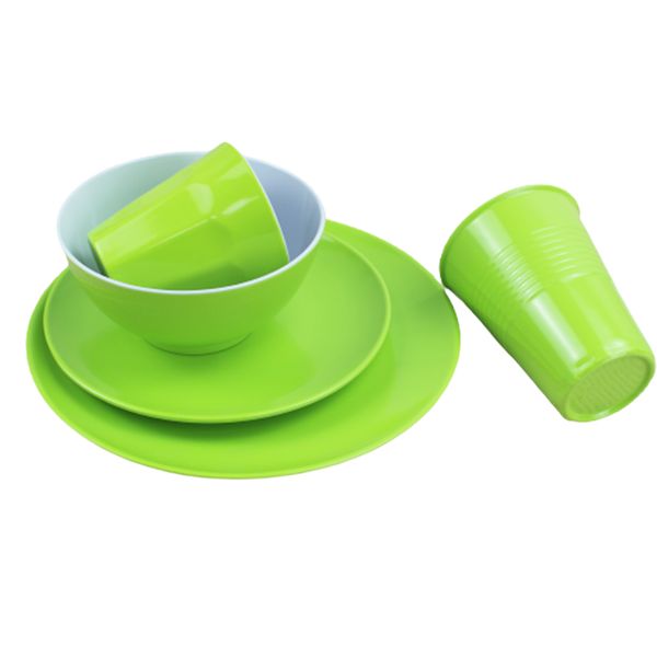 Factory direct 4 piece set melamine simple style dinnerware set home party kitchenware bowl set