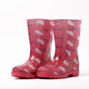 Wholesale Custom Competitive Price Lightweight Wellies Plastic Rain Shoes Rainy Footwear Rainboots Kids