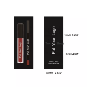 15 Colors No Logo OEM Private Label Vegan Matte Pigment Waterproof Liquid Lipstick and Lip Liner KitPopular