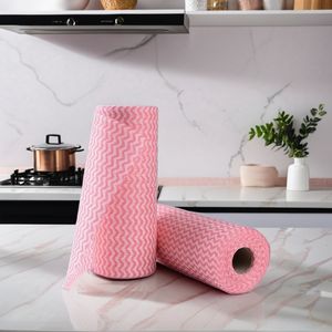 Spunlace Cotton Bamboo Nonwoven Banana Fiber Viscose Polyester Fabrics Rolls Wet Tissue for Kitchen Wet Wipes
