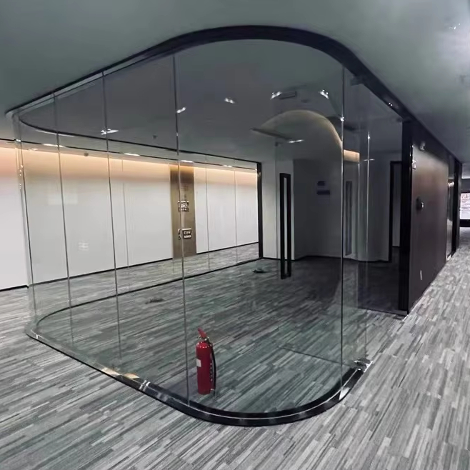 Guangzhou Tiancheng Aluminum Industry Co., Ltd. Full View office wall partition double glazing, non-aluminum partition glass partition panel