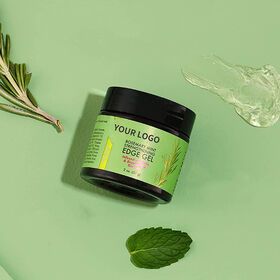 Custom logo private label waterproof wax booster Hair Styling gel with brush strong hold edge control for 4c black hair