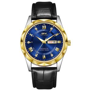 Fashion Luminous Analog Leather Watch For Men Custom Logo