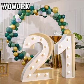 2023 WOWORK wholesale party supplies 21st baby shower decor birthday event decoration for wedding favors props